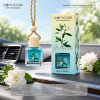 Diffuseur de parfum de luxe pour voiture 8ml, flacon en verre avec bouchon en bois, diffuseur d'huiles essentielles à suspendre, désodorisant pour voiture, idéal pour un cadeau, parfum d'ambiance premium