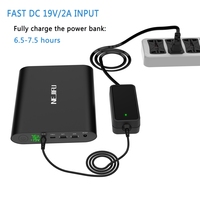 Vente chaude power bank banque de batterie externe 50000mah powerbank pour ordinateur portable 24v pour cpap, ventilateur, routeur sans fil, projecteur