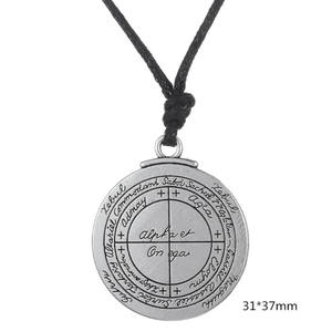 Collier en acier inoxydable, pendentif en plaqué argent Antique avec <span class=keywords><strong>sceau</strong></span> du <span class=keywords><strong>roi</strong></span> thermos, bijou à la mode - Product Image 3