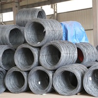 SAE1008 Q195 MS joran kawat baja karbon rendah, joran kawat 5.5mm 6.5mm 8mm untuk kuku