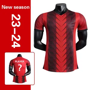 Özel 23-24 yeni sezon hızlı futbol oyuncu gömlek tayland kalite üniforma ac milan jersey futbol tişörtü