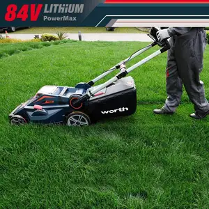 84V Lithium Battery Prower Tool Machines Selfprolelled Ride Cutting Garden Electric Cordless Lawn Mower