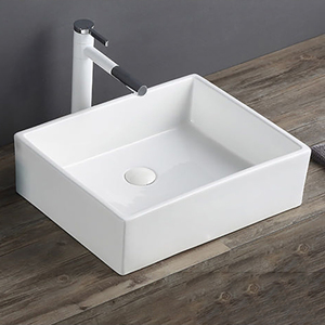 Lavabos de cerámica montados en encimera, lavadero de baño blanco, decoración del hogar, estilo nórdico, <span class=keywords><strong>barato</strong></span>, venta al por mayor - Product Image 1