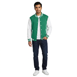 Custom Made Lightweight Men's University Jackets New Latest Style Oversized Breathable Canvas Stand Collar for Logo Jacket - Product Image 1