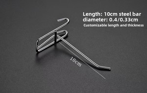 OEM Retail Store Metal Steel Slatwall Security Hanging Display Pegboard Hooks - Product Image 4