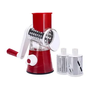 Kitchen Tools 3-in-1 Food Processor Vegetable Chopper Cutter Hand Roller Meat Mincer Household Manual Meat Grinder