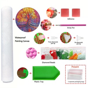 Pintura de Diamantes 5D Impresa, Diseño de Escarabajo y Hierba, Estilo ROMANO, Forma Flotante, Lienzo <span class=keywords><strong>con</strong></span> Diamantes Acrílicos, Pinturas de Lienzo Personalizadas DIY - Product Image 5