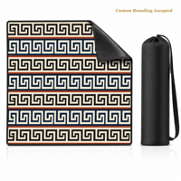 Tapis de Mahjong à emboîtement avec motifs de clés, sans règles, 31,5x31,5 pouces, Accessoires de Mahjong pour femmes, Articles de Mahjong, Tissu de Mahjong