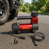 Compresseur d'air métallique 12V DC OEM&ODM pour voiture, moto, camion avec moniteur de pression des pneus portable 150psi