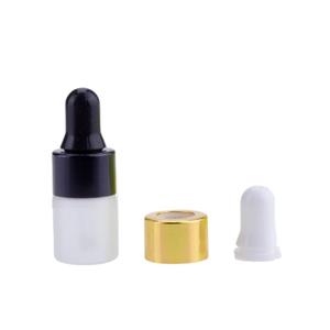 Großhandel 1/2/3ml ätherisches Öl Tropfen Pipetten flasche Kosmetische Serum Tropf flasche Nachfüllbare Milchglas Tropf flasche - Product Image 4
