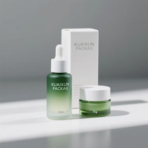 Envase Cosmético de Lujo para Aceite Capilar y Cuidado de la Piel, Bajo MOQ, Botella de Vidrio Mate Rosa de 10ml/15ml con Gotero para Suero de Vitamina C - Product Image 4