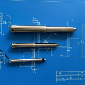 Mini-tige de poussée électrique tubulaire sur mesure 50N, actionneur linéaire à <span class=keywords><strong>moteur</strong></span> CC haute vitesse 50 mm/s, faible bruit, en alliage d'aluminium - Product Image 4