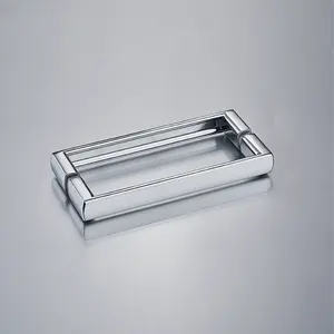 Hydrorelax перфорированная утолщенная нержавеющая сталь стеклянная дверная ручка L-типа дверная ручка для ванной комнаты