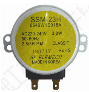Motor de mesa giratoria para microondas, SSM-23H de 220V, 6549W1S018A, AC220-240V, 3,0 W, 50/60Hz, 2,5/3R, PM - Product Image 2