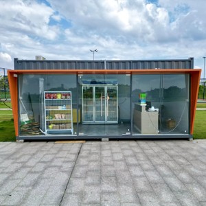 Conteneur maritime en acier de 20 pieds modifié et bien aménagé, pour <span class=keywords><strong>magasin</strong></span> de centre commercial, cuisine préfabriquée, commerces de restauration, résistant à l'humidité et insonorisé - Product Image 3