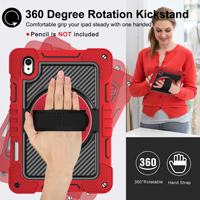 Étui robuste pour tablette avec protection à 360° °   Support rotatif antichoc hybride avec sangle de main et bandoulière B2B pour Samsung Tab S11