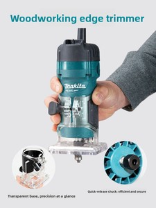 <span class=keywords><strong>Fresadora</strong></span> de Madera Profesional <span class=keywords><strong>Makita</strong></span> M3700B, 530W, Herramienta Compacta para Recortar Bordes de Laminado - Product Image 3