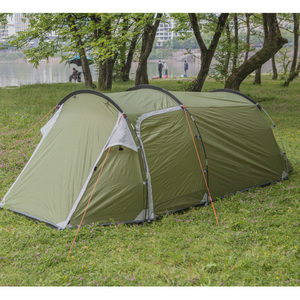 Tente tunnel de camping 4 personnes, ultralégère, imperméable, à double paroi, pour toutes les saisons, avec sac de transport - Product Image 2