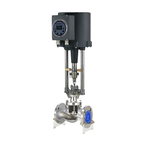 Válvula de control de una sola placa de acero inoxidable 304 con conexión de brida, regulación de porcentaje igual, 220V CA - Product Image 4