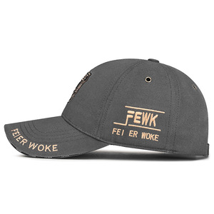 Fei Er Woke Baseball Cap Unisex Cotton Canvas Sunscreen Breathable Street Style Hat - Product Image 2