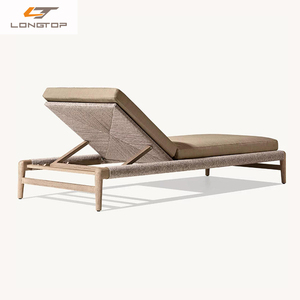 Popular Villa de lujo <span class=keywords><strong>terraza</strong></span> sofá cama muebles de Patio al aire libre Hotel Exterior playa piscina teca <span class=keywords><strong>tumbona</strong></span> impermeable Silla de salón - Product Image 6