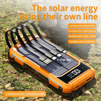 Chargeur solaire portatif de batterie de capacité élevée de vente rapide/Powerbank de panneau 20000mah 30000mah batterie solaire