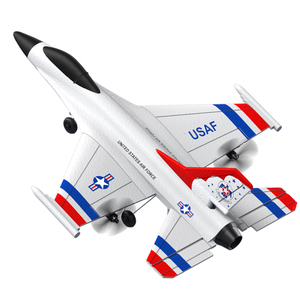 Aereo RC F16 a 3 Canali, Modello di Caccia Aereo, Aliante in Schiuma EPP, Telecomandato, Funzione Seguimi, 10 Minuti di <span class=keywords><strong>Volo</strong></span>, Portata 200m, per Bambini - Product Image 1