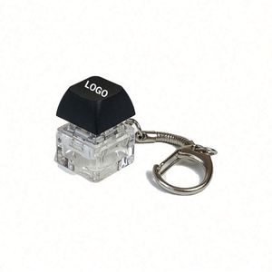 Wholesale <b>Custom</b> Design Logo Mechanical <b>Keyboard</b> Keychain Keycap Relieve Stress Switches <b>Key</b> Chain Decompression Keychain - Product Image 1