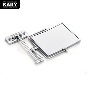 KAIIY 2 miroir facial grossissant et extensible, montage mural, miroir de maquillage de forme carrée pour salle de bain - Product Image 1