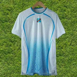 ชุดฟุตบอลทีมชาติคองโก ชุดเหย้า ฟุตบอลโลก 2026 เสื้อยืดขายส่ง เสื้อฟุตบอลแบบกำหนดเอง ผ้าพลัฌคุณภาพสูง ชุดกีฬาผู้ชาย - Product Image 5
