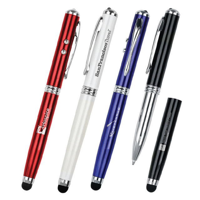 OEM Light Pen Stylus Pen with Customized logo LED Pen with logo Printed