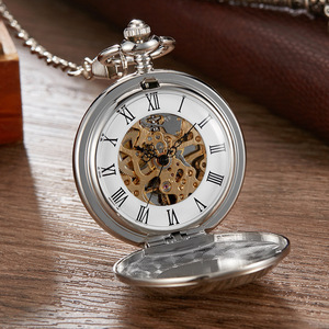 Reloj <span class=keywords><strong>de</strong></span> Bolsillo Mecánico Semiautomático Retro Clásico con Logotipo Conmemorativo, Esfera Grande, <span class=keywords><strong>de</strong></span> Aleación, con Hora <span class=keywords><strong>Mundial</strong></span>, Directo <span class=keywords><strong>de</strong></span> Fábrica - Product Image 2