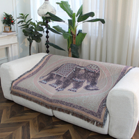 Couverture tapisserie tissée décorative écologique en petite série avec logo personnalisé, étiquette et service d'échantillonnage rapide
