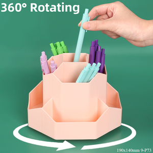 SUNSHING Acrylic Pen Holder Organizer <b>Large</b> Capacity Desktop Organizer with Drawer for Pens, Pencils, Markers, and Art Supplies - Product Image 3