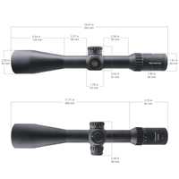 Lunette de tir tactique Vector Optics Continental 5-30x56 FFP 34mm avec éclairage rouge à 6 niveaux, garantie à vie