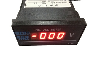 Voltmetro Digitale DC 48*96 SX48-DCV DC1000V Quattro Strumenti di Misurazione con Display per AC220V - Product Image 3