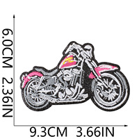 Patchs brodés personnalisés pour motards, style vintage, thermocollants, pour vêtements, vestes, décoration DIY, vente en gros