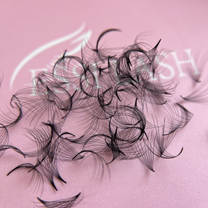 ESSI LASH Ventiladores prefabricados sueltos Base puntiaguda C D Curl 500 Ventiladores 100 Ventiladores 0,05 0,07 Extensiones de pestañas - Product Image 5