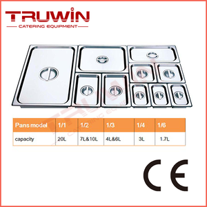 6L eléctrico <span class=keywords><strong>de</strong></span> acero inoxidable Bain Marie 6-Pan calentador <span class=keywords><strong>de</strong></span> alimentos Mesa Buffet Set para hoteles Equipo <span class=keywords><strong>de</strong></span> catering - Product Image 3