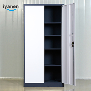 Iyanen Đầy Đủ Chiều Dài Thiết Bị Văn Phòng Tập Tin Lưu Trữ Có Thể Khóa <span class=keywords><strong>2</strong></span> Đu Cửa Kính Hiển Thị Thép Tủ Tủ Hồ Sơ Với Ngăn Kéo - Product Image 4