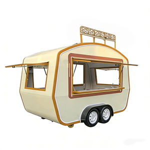 Idéal pour chariot de restauration mobile rétro vintage de qualité commerciale pour marché nocturne, stand de rue, vente de burgers, boissons et fritures - Product Image 5