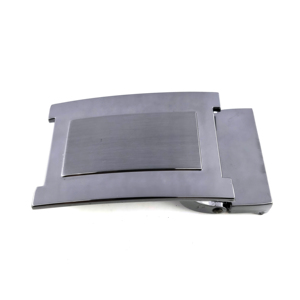 Hebilla de Cinturón para Hombre con Placa Lisa de Acero Inoxidable, Hecha de Metal, con Logotipo Personalizado - Product Image 4
