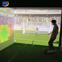 Jeux interactifs Entraîneur de buts de football Kinect Sports Jeu de football Projection au sol Simulateur de football interactif AR