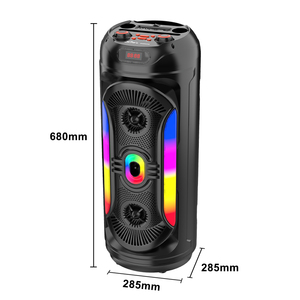 SING-E Zqs8259 Xách Tay DJ Bt Loa Tốt Nhất Bán Kép 8-Inch Loa Ngoài Trời Sâu Bass Đầy Màu Sắc Đèn Đảng Ca Hát - Product Image 3