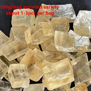 Tự nhiên canxit cube-tự nhiên Topaz canxit Cube 100g/200g-thô mật ong canxit mẫu vật, trang trí nội thất và quà tặng, đá chất liệu - Product Image 5