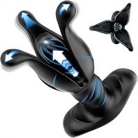BEISAR Prostata-Massagegerät Analplug Männlicher Vibrator Wasserdicht APP-Fernbedienung Vibrierendes Klapp- und Stoßspielzeug