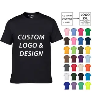 Custom Readymade T-Shirt 210gsm Wit 100 Katoen T-Shirt Groothandel Unisex Custom Katoenen Shirt Heren T-Shirts Voor Mannen