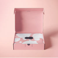 Emballage biodégradable pour gâteau biscuit brownie biscuit boîte à beignets en papier pliable avec logo personnalisé