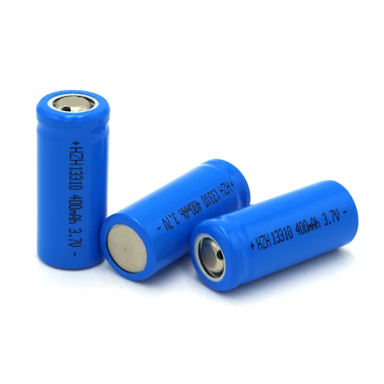 Bán buôn lithium có thể sạc lại pin hình trụ pin lithium 400mAh 450mAh 3C 3.7V Pin lithium ion 13310