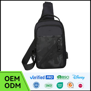 カスタムロゴ入りカジュアルユーティリティトラベルクロスボディスリングポーチチェストバッグシングルショルダークロスボディバッグ（メンズ） - Product Image 1